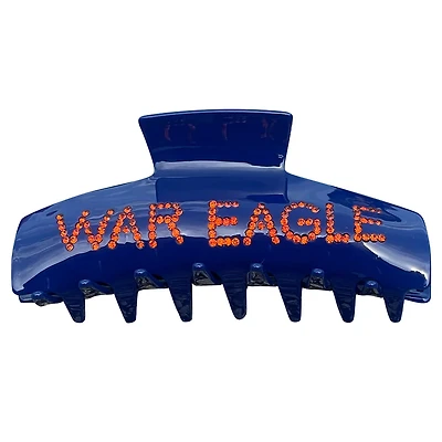 Auburn Tigers Rhinestone Claw Hair Clip