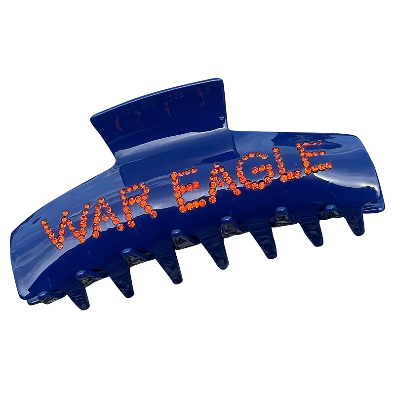 Auburn Tigers Rhinestone Claw Hair Clip