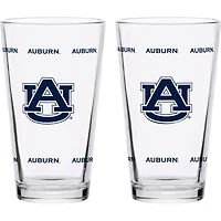Auburn Tigers Two-Pack Knockout 16oz Pint Glass Set