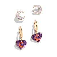 BaubleBar Clemson Tigers Set of Two Earrings