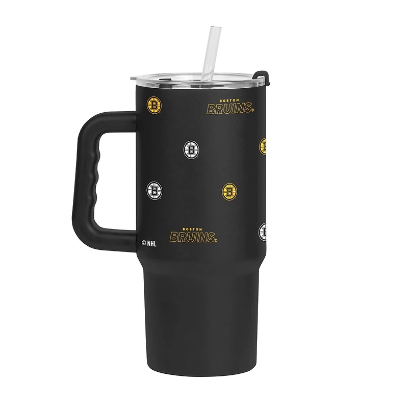 Boston Bruins 24oz Step and Repeat Powder Coat Tumbler