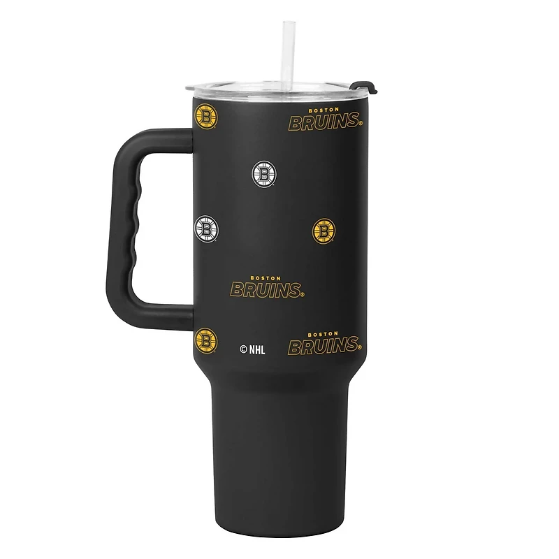 Boston Bruins 40oz Step and Repeat Powder Coat Tumbler