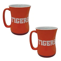 Clemson Tigers 16oz Sculpted Barista Mug Two-Pack