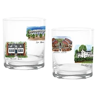 Clemson Tigers 2-Pack 14oz Laura Wilcox University Rocks Set