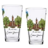 Clemson Tigers 2-Pack 16oz Laura Wilcox University Pint Set