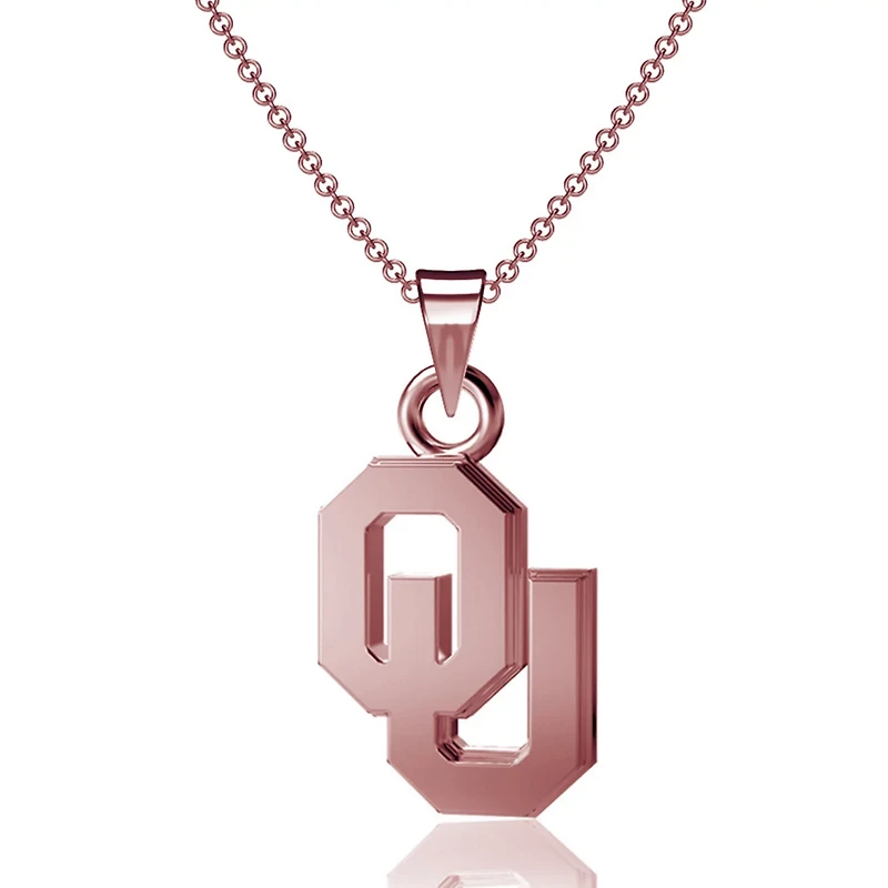 Dayna Designs Oklahoma Sooners Gold Pendant Necklace