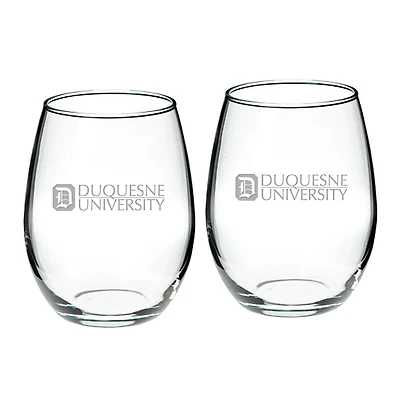 Duquesne Dukes 21oz 2-Piece Stemless Wine Glass Set