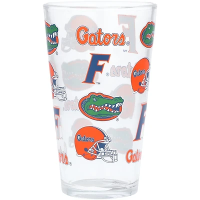 Florida Gators 16oz Allover Print Pint Glass