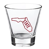 Florida State Seminoles 12oz Slant Vault Rock Glass