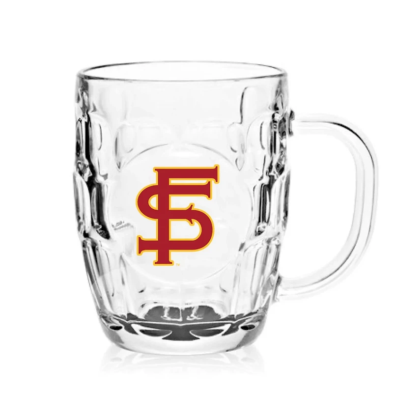 Florida State Seminoles 20oz Dimpled Glass Mug