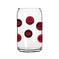 Georgia Bulldogs 16oz Smiley Can Glass