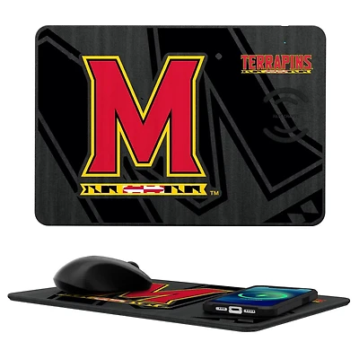 Keyscaper Maryland Terrapins Wireless Charger and Mouse Pad