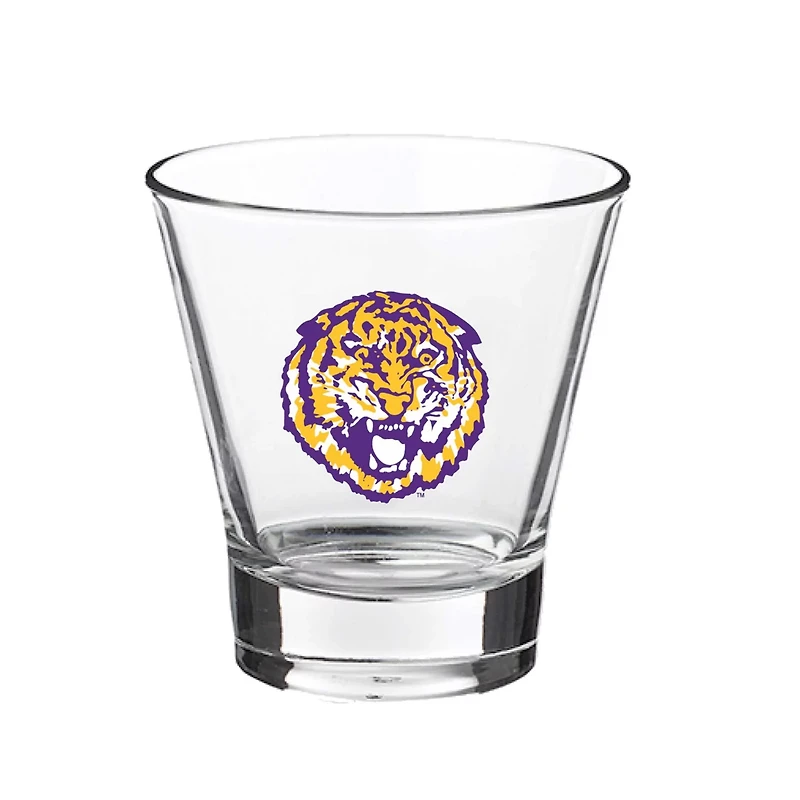 LSU Tigers 12oz Slant Vault Rock Glass
