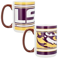 LSU Tigers 15oz Home  Away 2-Pack Mug Set