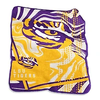 LSU Tigers 50" x 60" Swirl Raschel Throw Blanket