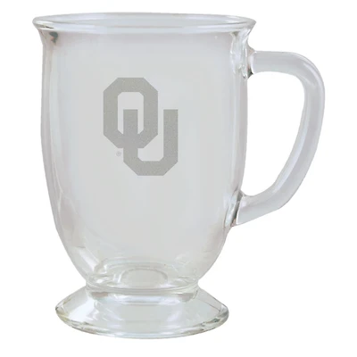 Oklahoma Sooners 16oz Etched Cafe Mug