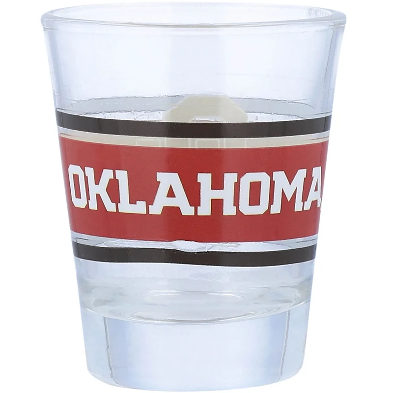 Oklahoma Sooners 2oz Stripe Shot Glass
