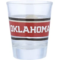 Oklahoma Sooners 2oz Stripe Shot Glass