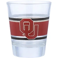 Oklahoma Sooners 2oz Stripe Shot Glass