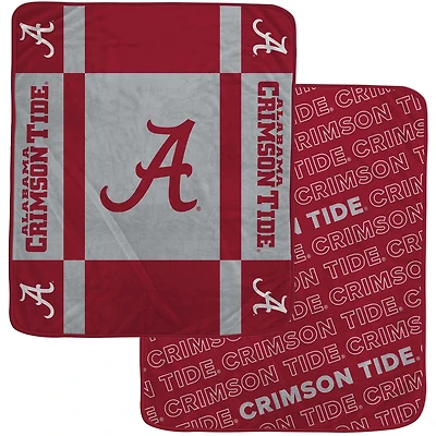 Pegasus Alabama Crimson Tide 60 x 70 Reverse Block Double-Sided Ultra Cozy Blanket