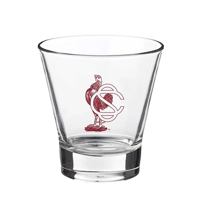 South Carolina Gamecocks 12oz Slant Vault Rock Glass