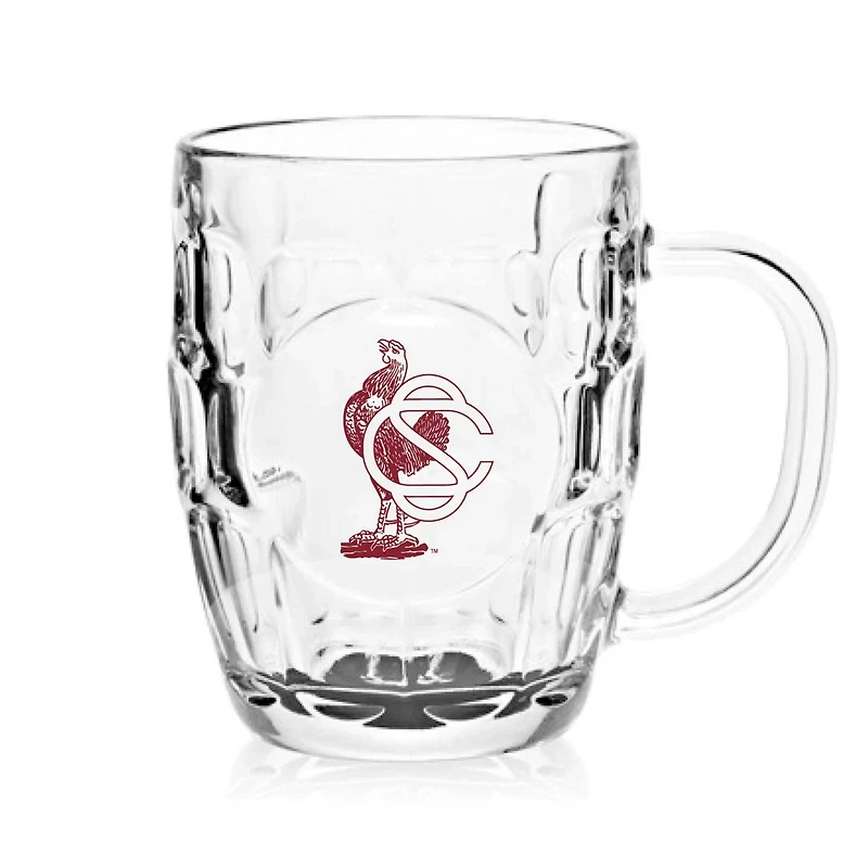South Carolina Gamecocks 20oz Dimpled Glass Mug