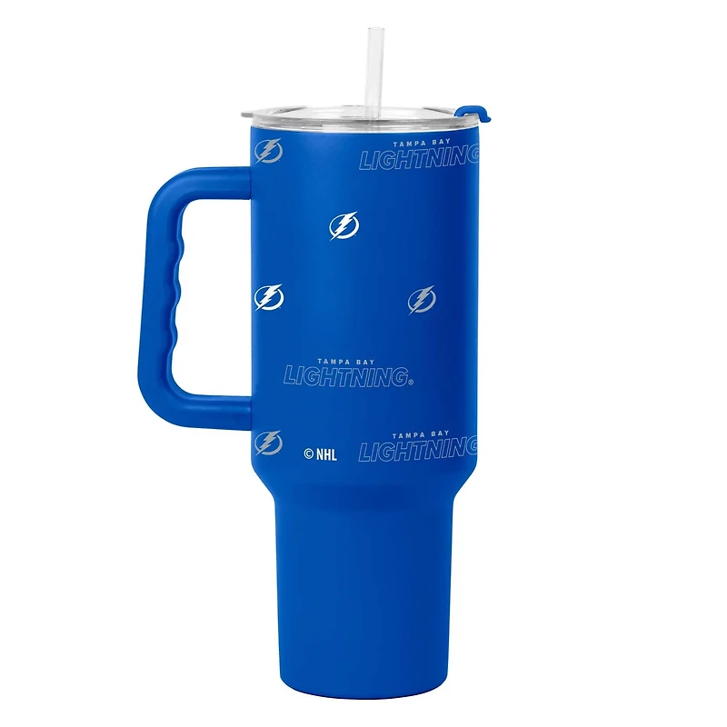 Tampa Bay Lightning 40oz Step and Repeat Powder Coat Tumbler