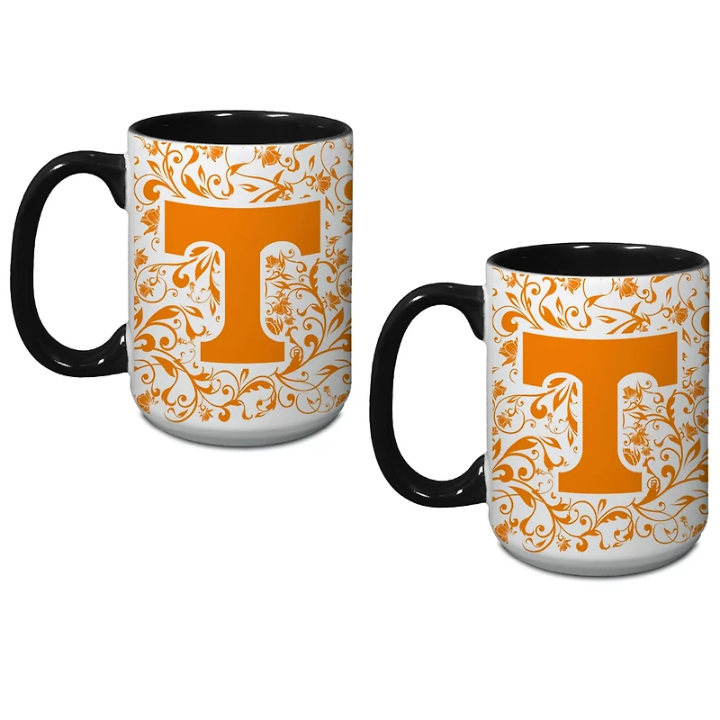 Tennessee Volunteers Two-Pack Floral Mug Set