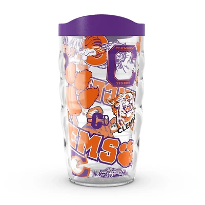 Tervis Clemson Tigers 10oz Allover Classic Wavy Tumbler