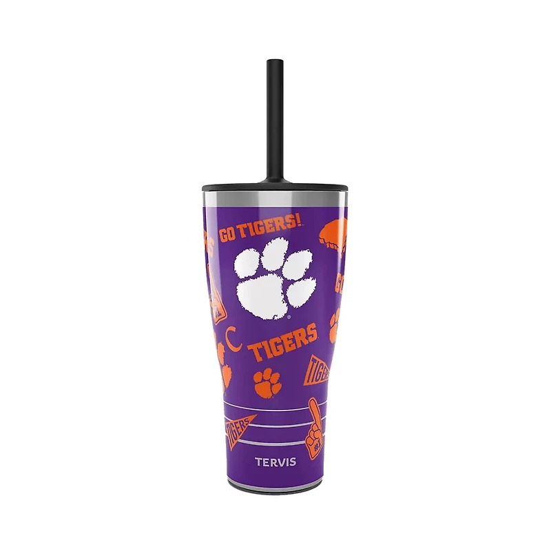 Tervis Clemson Tigers 30oz Swag Tumbler With Straw Lid