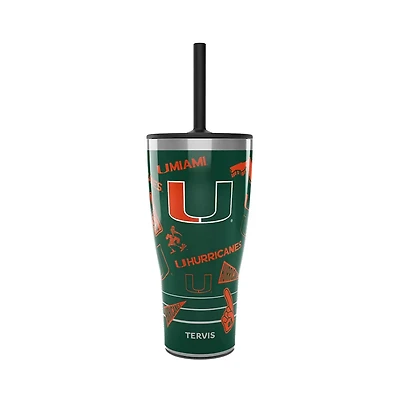 Tervis Miami Hurricanes 30oz Swag Tumbler With Straw Lid