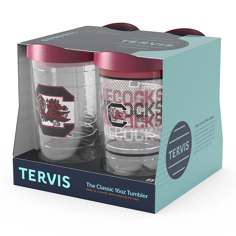 Tervis South Carolina Gamecocks Four-Pack 16oz Classic Tumbler Set