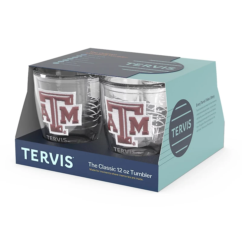 Tervis Texas AM Aggies 4-Pack 12oz Emblem Tumbler Set