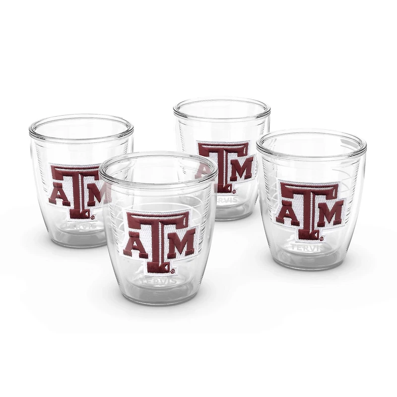 Tervis Texas AM Aggies 4-Pack 12oz Emblem Tumbler Set