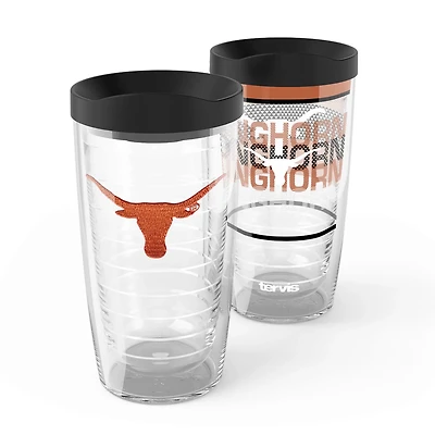 Tervis Texas Longhorns 2-Pack 16oz Competitor  Emblem Tumbler Set