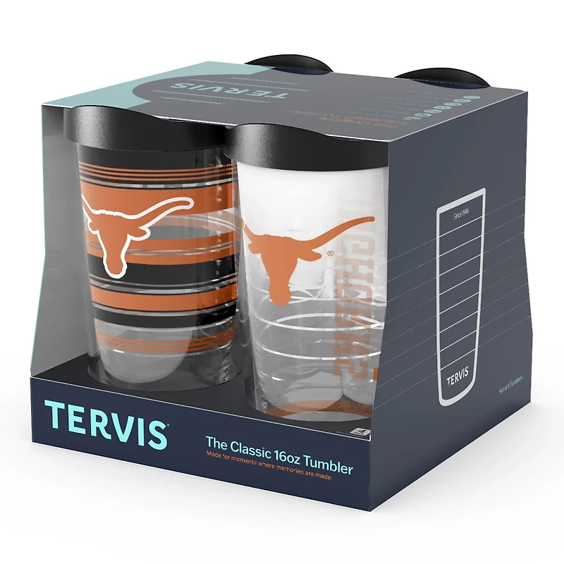 Tervis Texas Longhorns Four-Pack 16oz Classic Tumbler Set