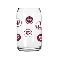 Texas AM Aggies 16oz Smiley Can Glass