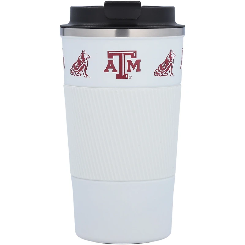 Texas AM Aggies 18oz Coffee Tumbler with Silicone Grip
