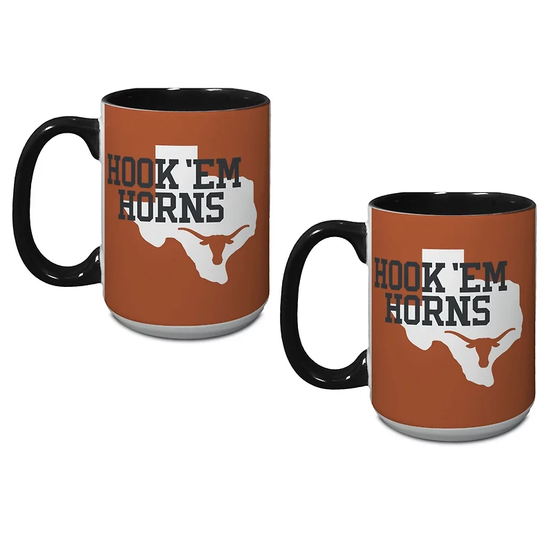 Texas Longhorns 15oz Hometown Coffee Mug Two-Pack