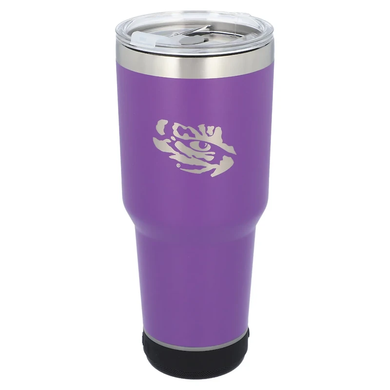The Memory Company LSU Tigers 30oz Stainless Steel LED Bluetooth Tumbler