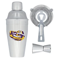 The Memory Company LSU Tigers Stainless Steel Shaker Strainer  Jigger Set