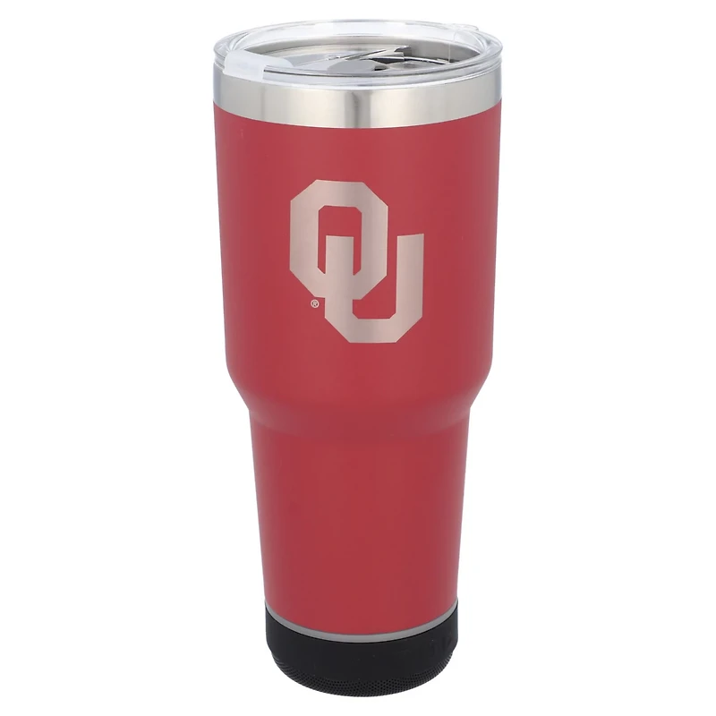 The Memory Company Oklahoma Sooners 30oz Stainless Steel LED Bluetooth Tumbler