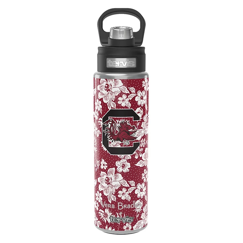 Vera Bradley x Tervis South Carolina Gamecocks 24oz Wide Mouth Bottle with Deluxe Lid