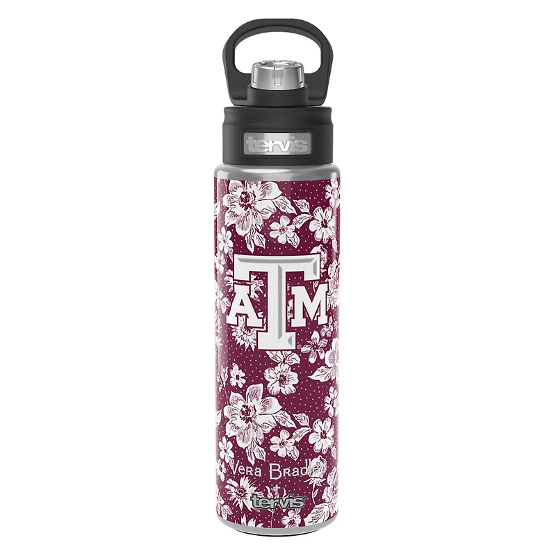 Vera Bradley x Tervis Texas AM Aggies 24oz Wide Mouth Bottle with Deluxe Lid