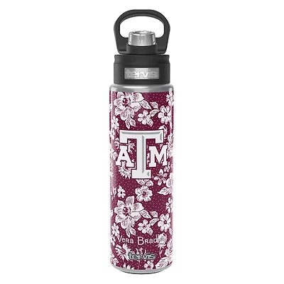 Vera Bradley x Tervis Texas AM Aggies 24oz Wide Mouth Bottle with Deluxe Lid