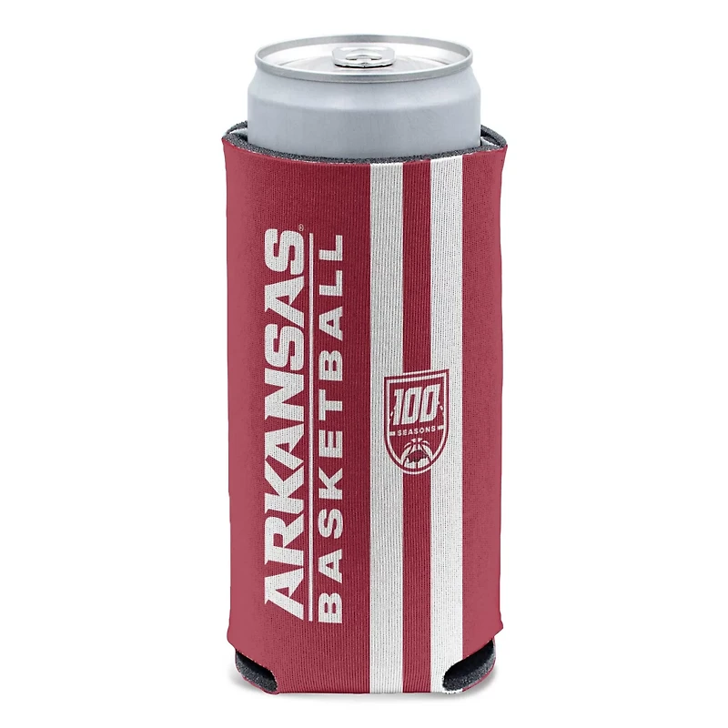 WinCraft Arkansas Razorbacks 12oz 100 Seasons Slim Can Cooler