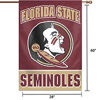 WinCraft Florida State Seminoles 28" x 40" Full Name Single-Sided Vertical Banner