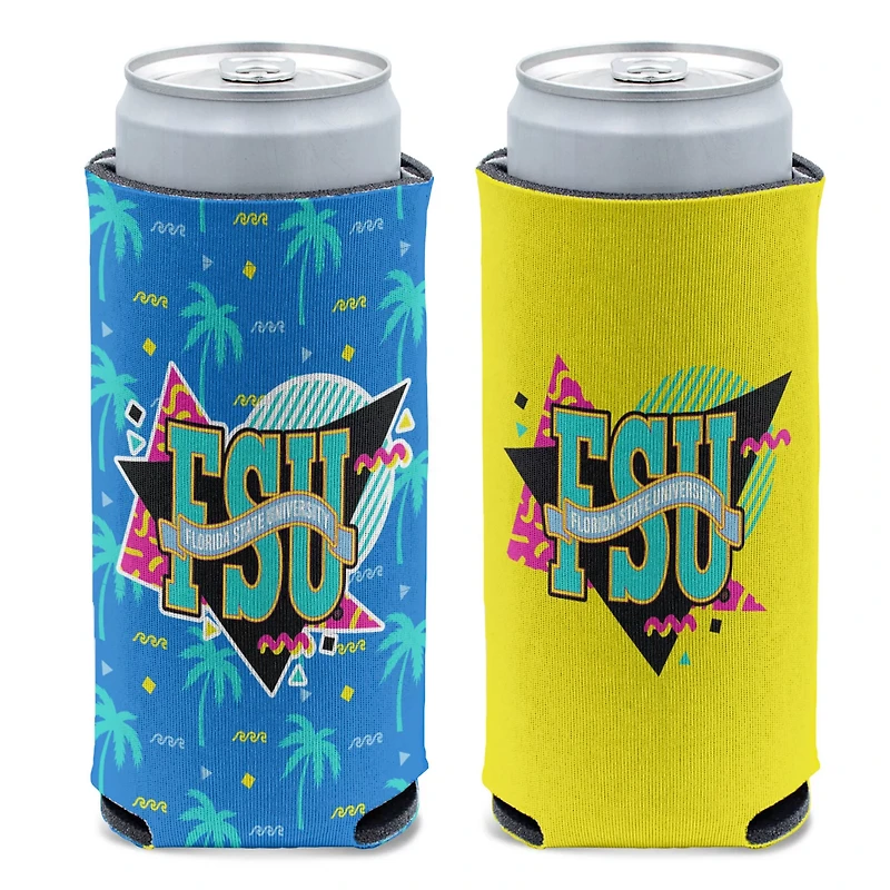 WinCraft Florida State Seminoles Beach Club 12oz Shapes Slim Can Cooler