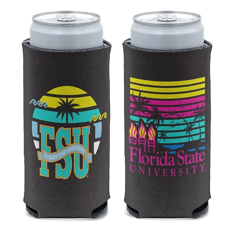 WinCraft Florida State Seminoles Beach Club 12oz Sunset TIki Slim Can Cooler