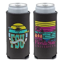 WinCraft Florida State Seminoles Beach Club 12oz Sunset TIki Slim Can Cooler